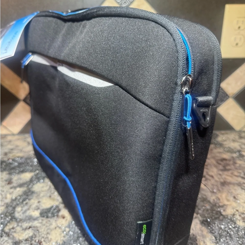 Targus Black Laptop Bag with Blue Trim
